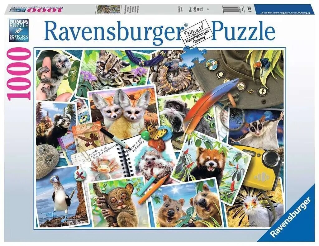 Pusleloomad Ravensburger 17322, 1000 tk hind ja info | Pusled | kaup24.ee