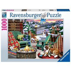 Puzzle talvepuhkus Ravensburger, 1000 tk hind ja info | Pusled | kaup24.ee