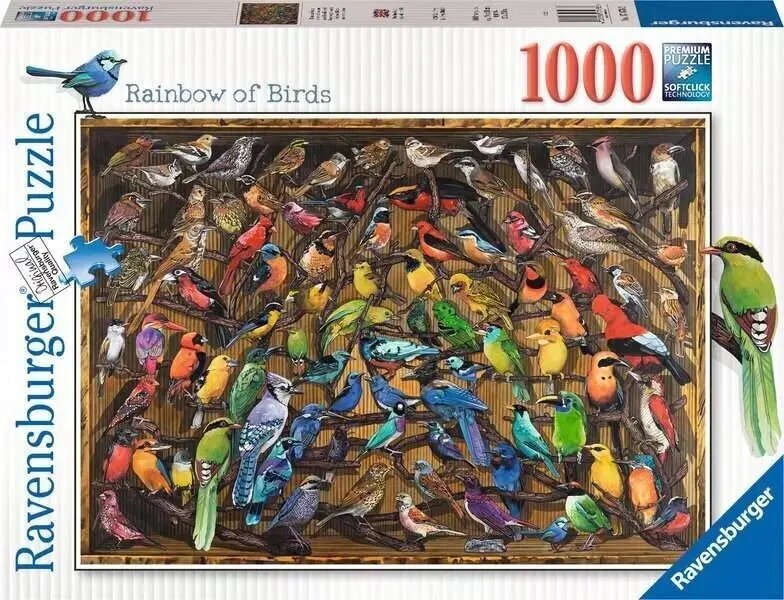 Puzzle Ravensburgeri lindude maailm, 1000 tk цена и информация | Pusled | kaup24.ee