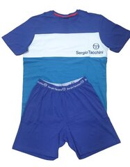 Pidžaama lühikeste pükstega meeste Sergio Tacchini 1233 Blue-Marine цена и информация | Мужские халаты, пижамы | kaup24.ee