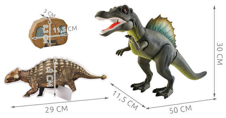 Kaugjuhtimispuldiga dinosaurus цена и информация | Poiste mänguasjad | kaup24.ee