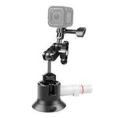 Glass car holder with Pump Suction Puluz for GOPRO Hero, DJI Osmo Action PU845B цена и информация | Mobiiltelefonide hoidjad | kaup24.ee