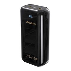 Pisen Внешний аккумулятор Pisen BL-D99LS 30000mAh 22.5W (черный) цена и информация | Зарядные устройства Power bank | kaup24.ee