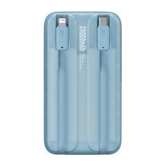 Powerbank Baseus Comet with USB to USB-C cable, 10000mAh, 22.5W (blue) цена и информация | Зарядные устройства Power bank | kaup24.ee