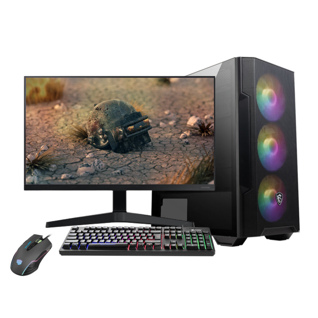 Gaming PC Combo 1.1 Komplekt, Intel Core i5-11400F 2.9 GHz, 1000 GB HDD 1 TB SSD, RAM 16 GB, Windows 10 hind ja info | Lauaarvutid | kaup24.ee