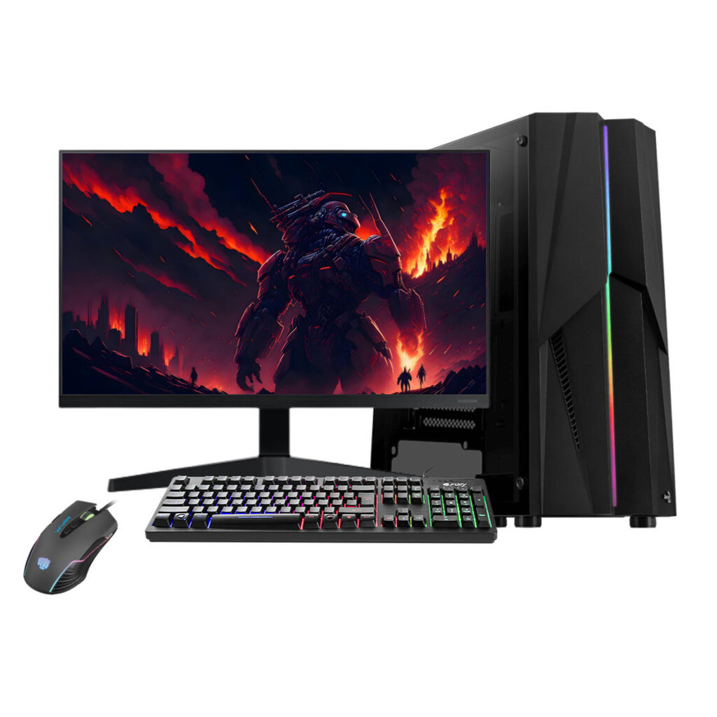Gaming PC Starter 3 Komplekt, Intel Core i3-10100F, 1000 GB HDD 500 GB SSD, RAM 8 GB, Windows 10 hind ja info | Lauaarvutid | kaup24.ee