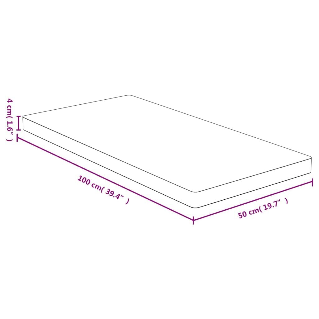 vidaXL lõikelaud, 100 x 50 x 4 cm, bambus цена и информация | Lõikelauad | kaup24.ee