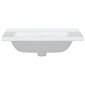 vidaXL vannitoa valamu, valge, 71x48x19,5 cm, kandiline, keraamiline hind ja info | Kraanikausid, valamud | kaup24.ee