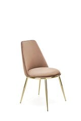 Комплект из 2-х стульев К460, бежевый/золотистый цена и информация | Стулья для кухни и столовой | kaup24.ee