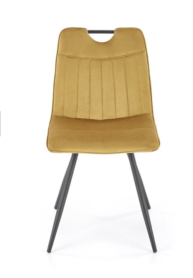 4-tooli komplekt K521, kollane/must hind ja info | Söögitoolid, baaritoolid | kaup24.ee