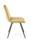 4-tooli komplekt K521, kollane/must hind ja info | Söögilaua toolid, köögitoolid | kaup24.ee