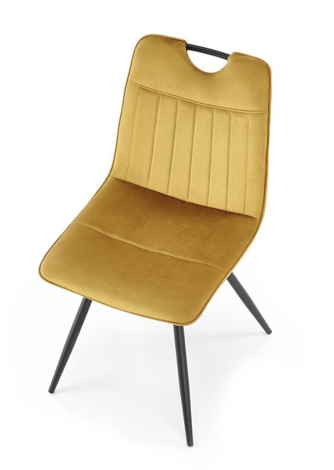 4-tooli komplekt K521, kollane/must hind ja info | Söögitoolid, baaritoolid | kaup24.ee