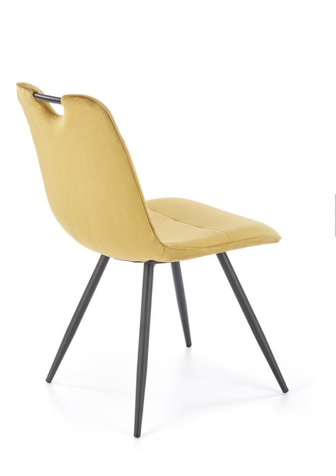 4-tooli komplekt K521, kollane/must цена и информация | Söögitoolid, baaritoolid | kaup24.ee