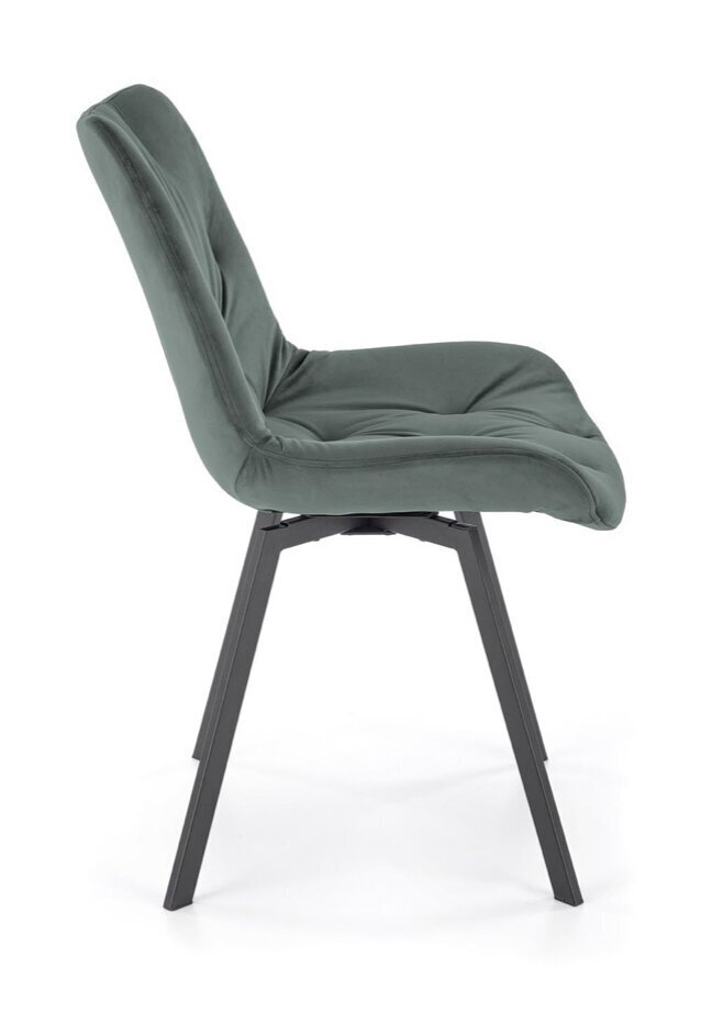 2-tooli komplekt K519, roheline/must цена и информация | Söögitoolid, baaritoolid | kaup24.ee