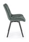 2-tooli komplekt K519, roheline/must hind ja info | Söögitoolid, baaritoolid | kaup24.ee