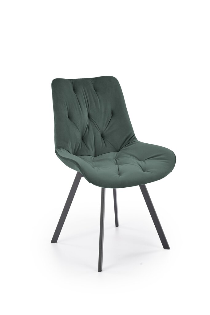 2-tooli komplekt K519, roheline/must цена и информация | Söögitoolid, baaritoolid | kaup24.ee
