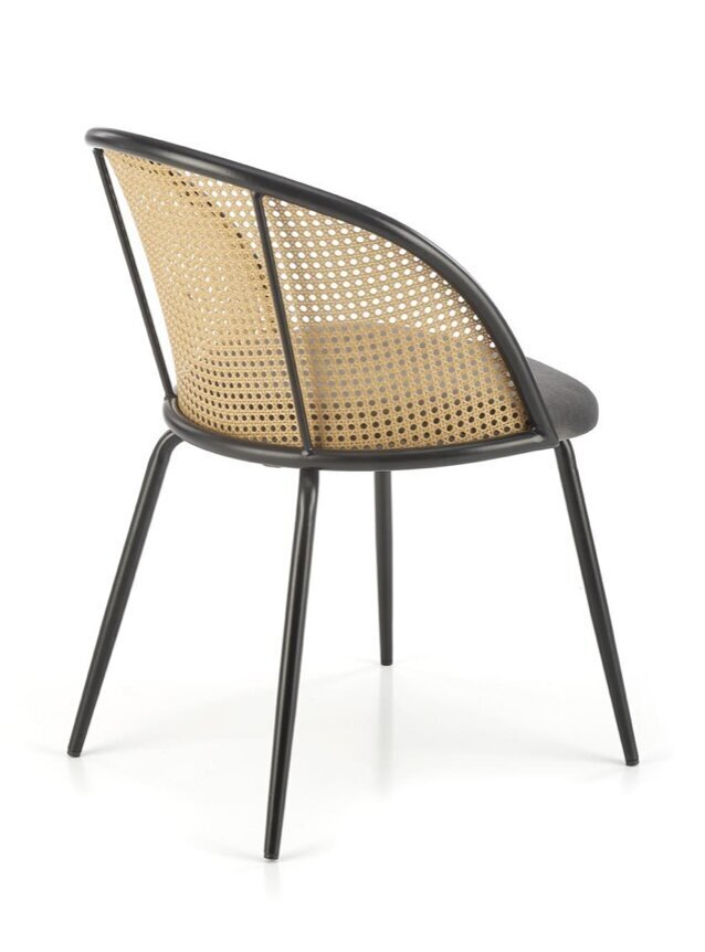 4-tooli komplekt K508, hall/must hind ja info | Söögilaua toolid, köögitoolid | kaup24.ee