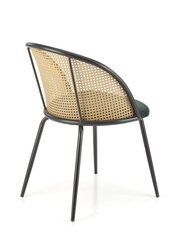 Комплект из 4-х стульев K508, зеленый/черный цвет цена и информация | Стулья для кухни и столовой | kaup24.ee