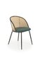 4-tooli komplekt K508, roheline/must цена и информация | Söögitoolid, baaritoolid | kaup24.ee
