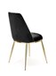 2-tooli komplekt K460, must/kuldne цена и информация | Söögitoolid, baaritoolid | kaup24.ee