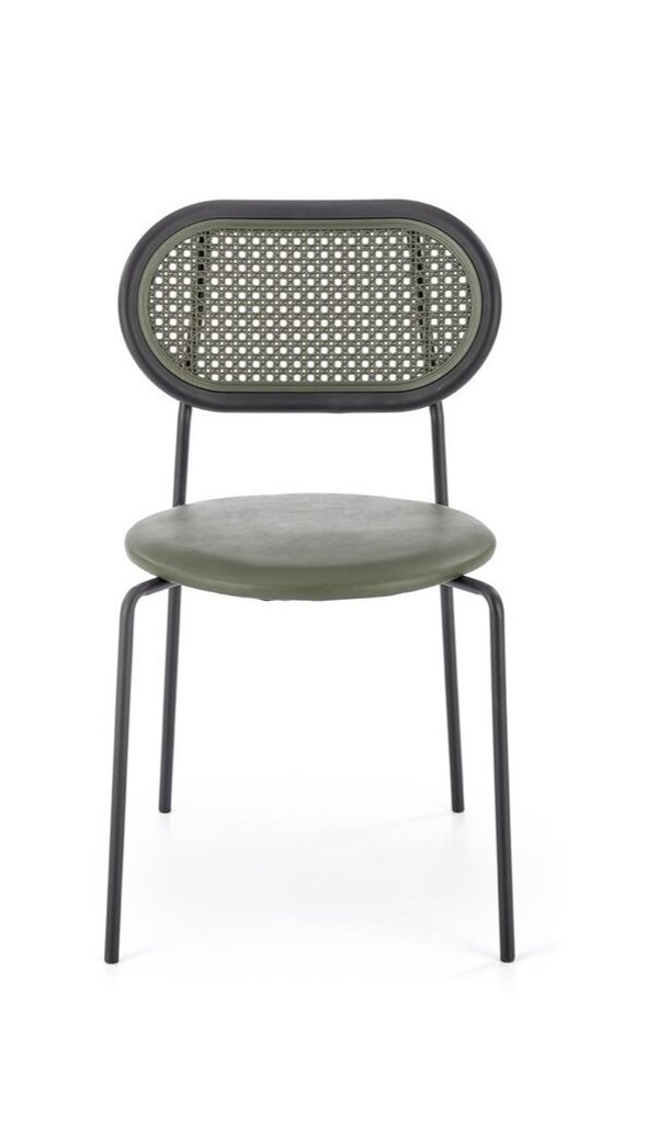 4-tooli komplekt K524, roheline/must hind ja info | Söögitoolid, baaritoolid | kaup24.ee