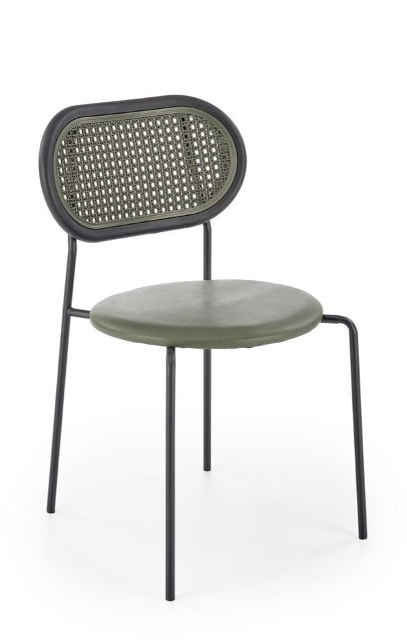 4-tooli komplekt K524, roheline/must hind ja info | Söögitoolid, baaritoolid | kaup24.ee