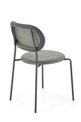 4-tooli komplekt K524, roheline/must hind ja info | Söögilaua toolid, köögitoolid | kaup24.ee
