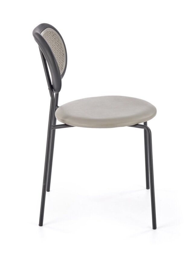 4-tooli komplekt K524, hall/must hind ja info | Söögitoolid, baaritoolid | kaup24.ee