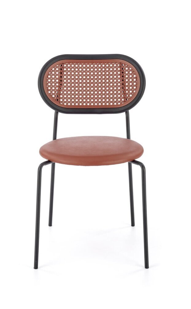 4-tooli komplekt K524, punane/must hind ja info | Söögitoolid, baaritoolid | kaup24.ee