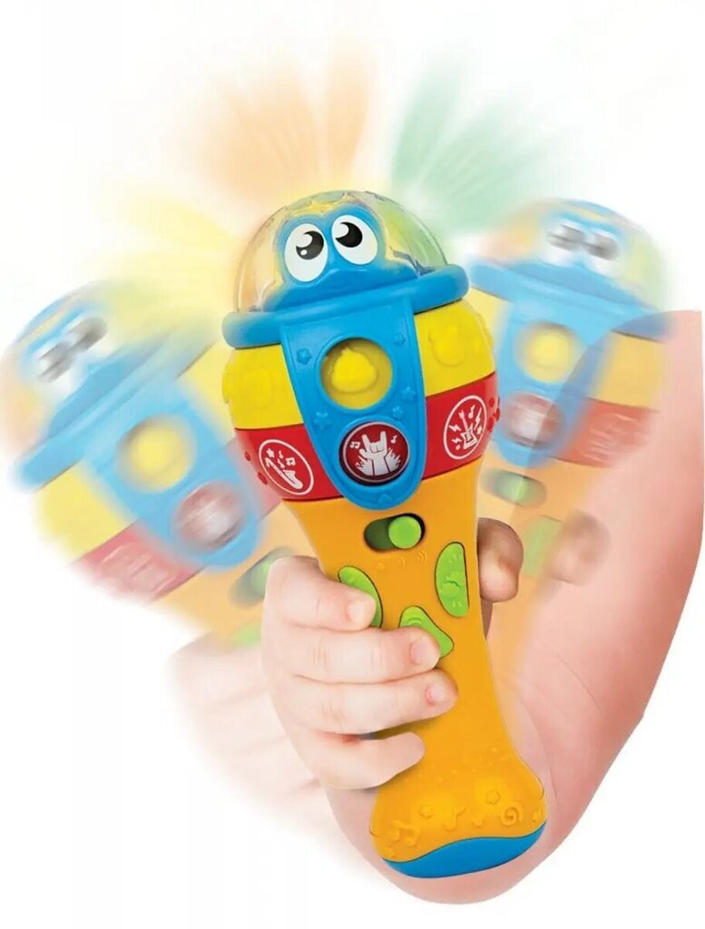 Laste mikrofon heli- ja valgusefektidega WinFun цена и информация | Imikute mänguasjad | kaup24.ee