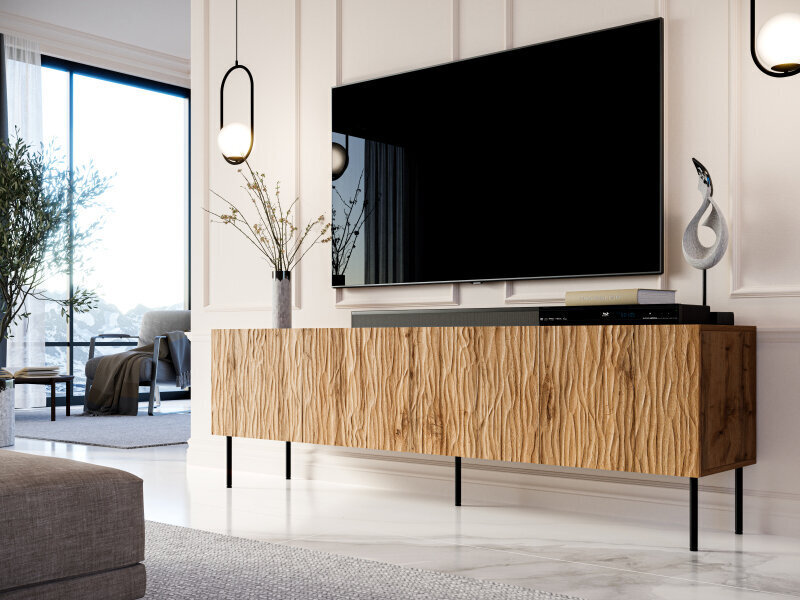 Tv-laud Halmar Jungle, pruun/must hind ja info | TV alused | kaup24.ee