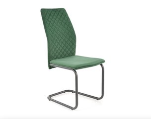 Комплект из 4-х стульев K444, зеленый/черный цвет цена и информация | Стулья для кухни и столовой | kaup24.ee