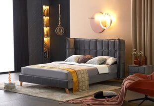 Кровать Scandino 160х200 см, серая цена и информация | Кровати | kaup24.ee