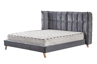 Кровать Scandino 160х200 см, серая цена и информация | Кровати | kaup24.ee