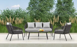 Комплект садовой мебели Rocca, серый цвет цена и информация | Комплекты уличной мебели | kaup24.ee