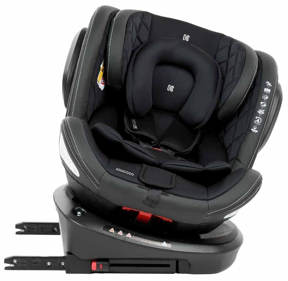 Kikkaboo Stark Isofix turvaiste, 0-36 kg, must цена и информация | Turvatoolid | kaup24.ee