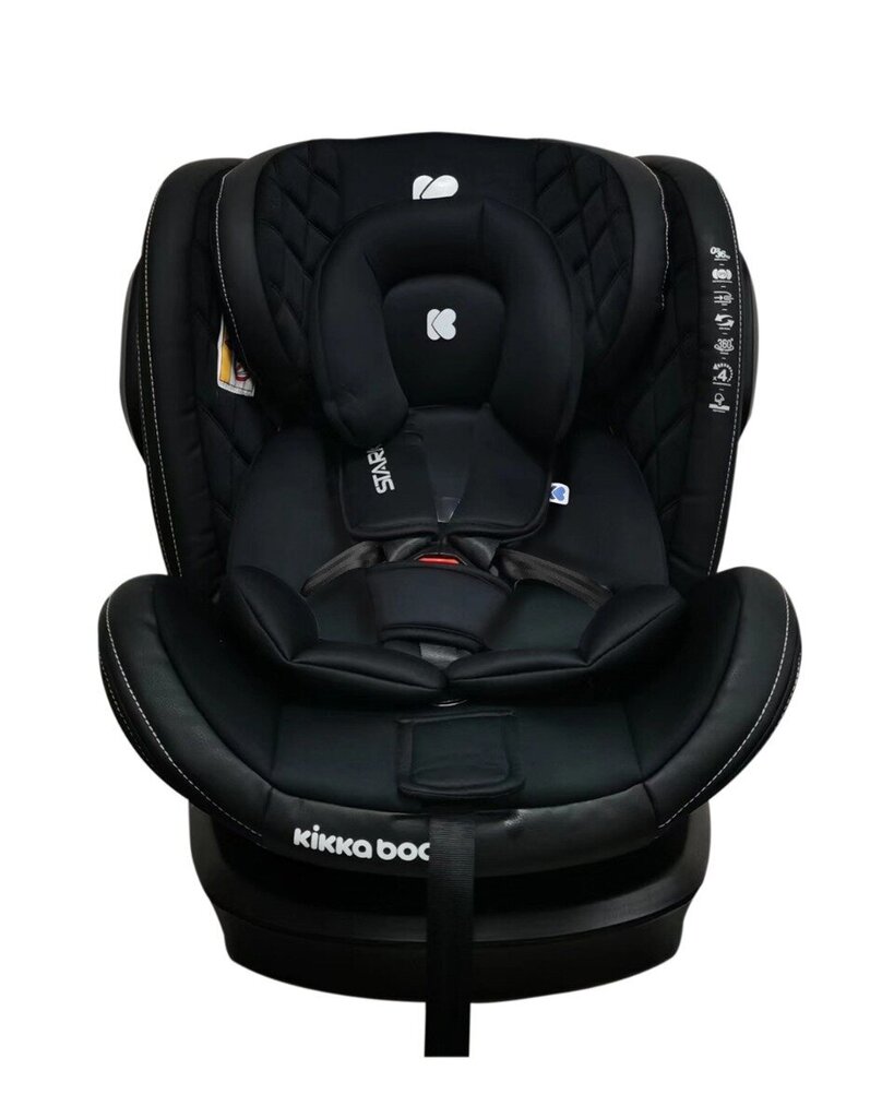 Kikkaboo Stark Isofix turvaiste, 0-36 kg, must hind ja info | Turvatoolid | kaup24.ee