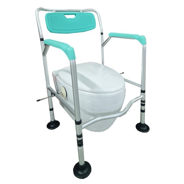 Käepidemete ja seljatoega WC-pott H7955 цена и информация | Vannitoaseadmed puuetega inimestele | kaup24.ee