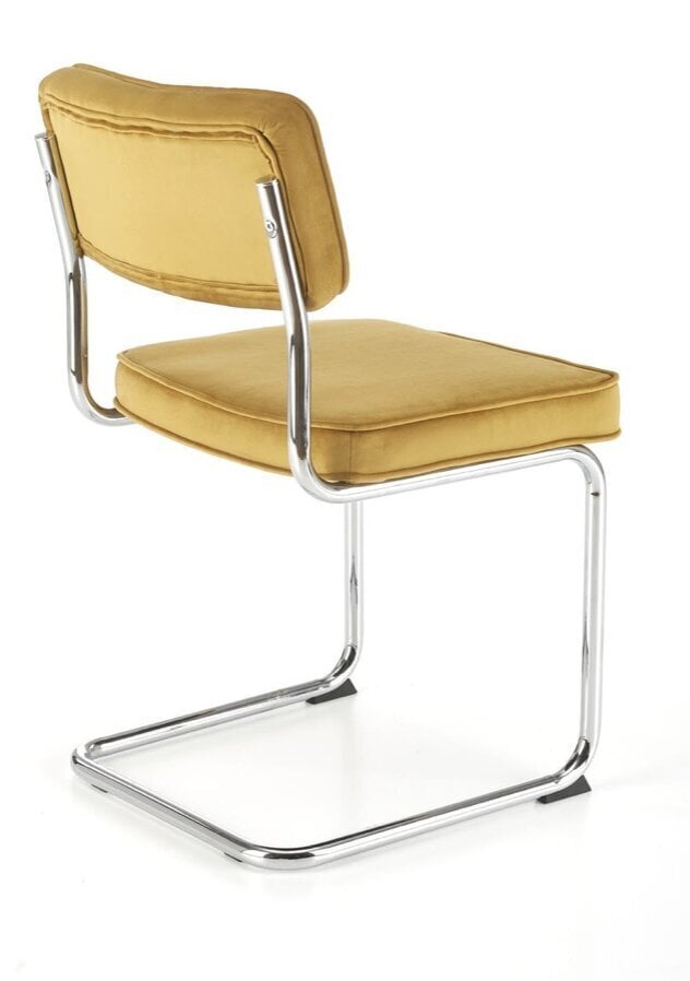 4-tooli komplekt K510, kollane/hõbedane hind ja info | Söögitoolid, baaritoolid | kaup24.ee
