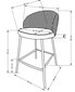 2-tooli komplekt H113, must/kuldne hind ja info | Söögitoolid, baaritoolid | kaup24.ee