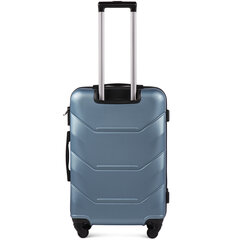 Средний чемодан Wings Peacock M, светло-синий цена и информация | Чемоданы, дорожные сумки | kaup24.ee