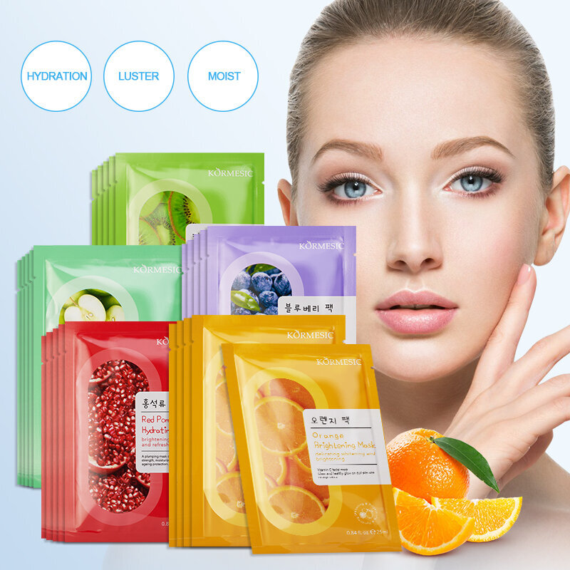 Mask apelsiniga, 25ml (5 tk) hind ja info | Näomaskid, silmamaskid | kaup24.ee