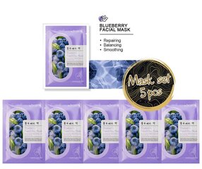 Mask mustikaga, 25ml (5 tk) hind ja info | Näomaskid, silmamaskid | kaup24.ee