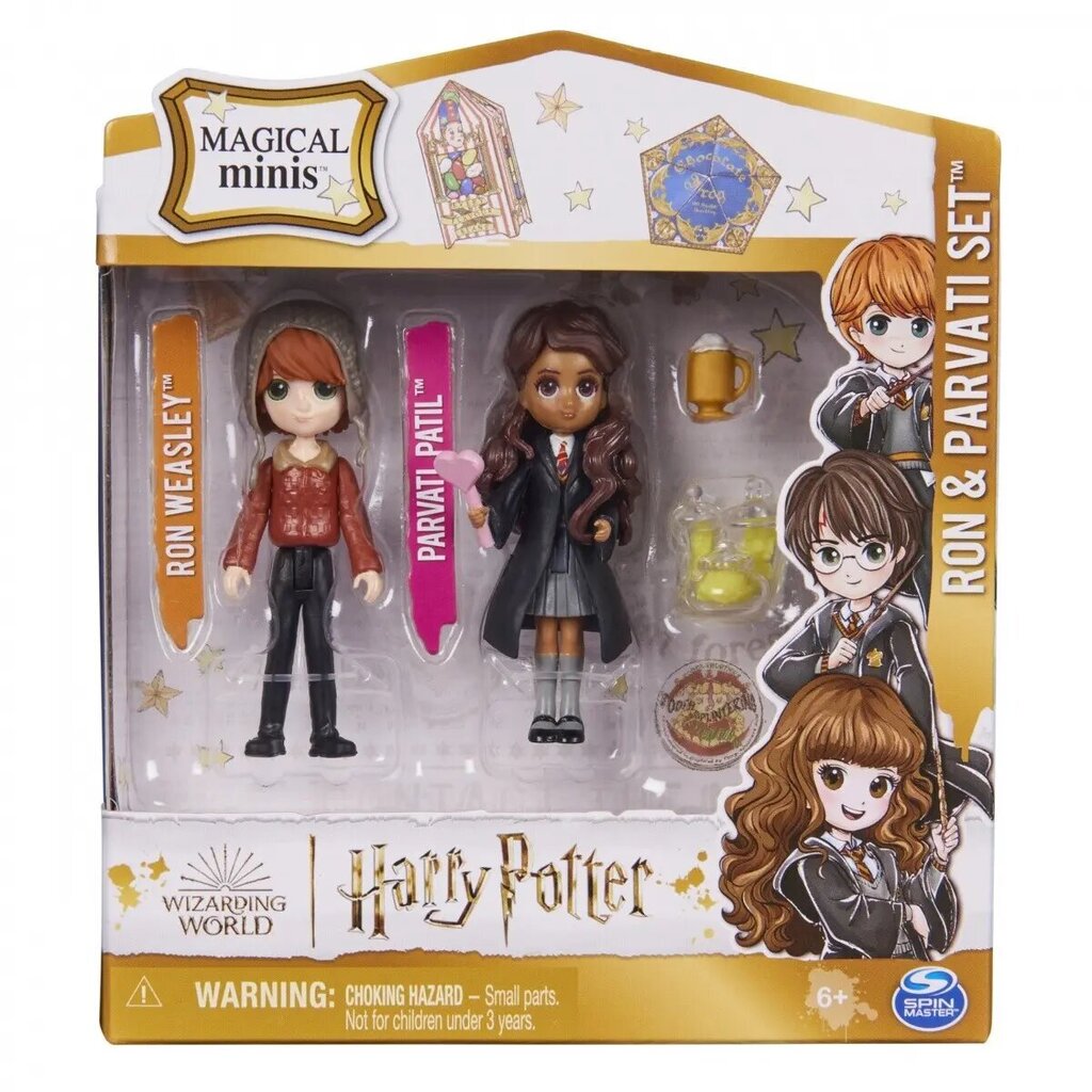 Wizarding World 2pack arvud - Ron, Parvati 3 tolli цена и информация | Tüdrukute mänguasjad | kaup24.ee