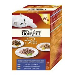 Корм для котов Purina Monpetit (6 x 50 g) цена и информация | Кошачьи консервы | kaup24.ee