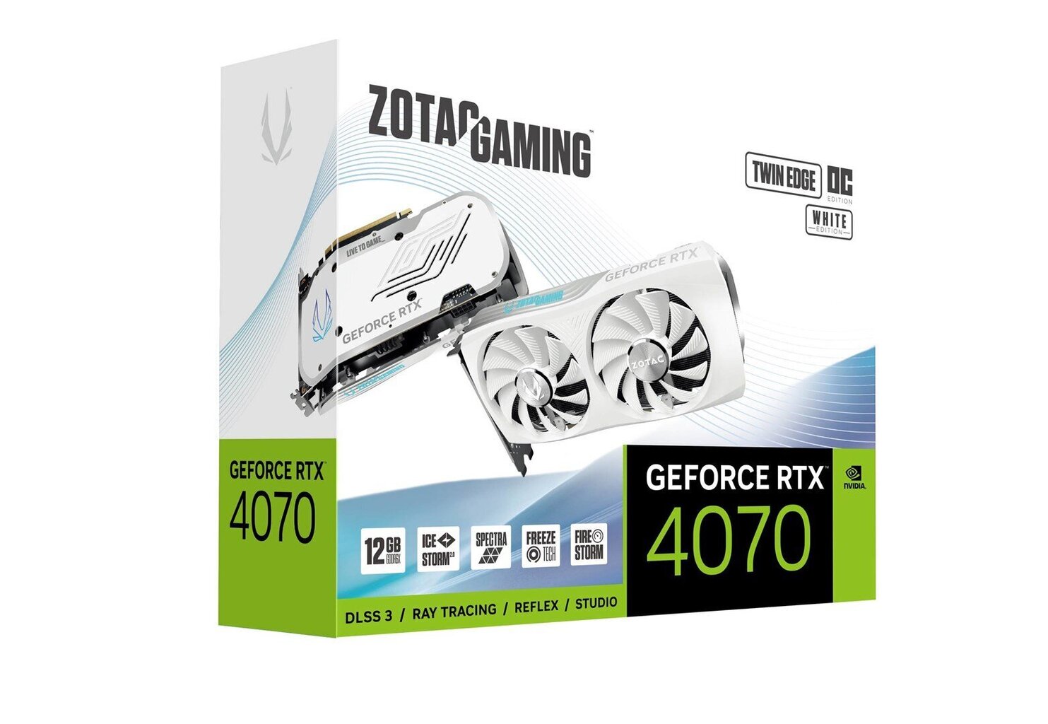 Zotac Gaming GeForce RTX 4070 Twin Edge OC White Edition (ZT-D40700Q-10M) hind ja info | Videokaardid (GPU) | kaup24.ee