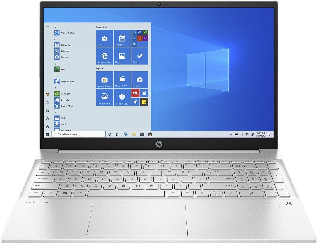 HP Pavilion 15 4S8V5EA AMD Ryzen 7 5700U, RAM 16 GB, 512 GB SSD, AMD Radeon Graphics, Windows 11 Home, Silver hind ja info | Sülearvutid | kaup24.ee