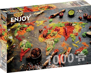 Карта мира в специях 1000 шт. цена и информация | Пазлы | kaup24.ee