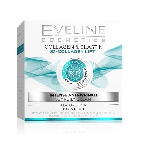 Pinguldav kortsudevastane näokreem Eveline 3D Collagen Lift 50 ml hind ja info | Näokreemid | kaup24.ee