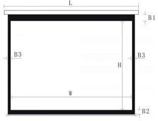 Leinwand Tripod 90" 16:9 цена и информация | Экраны для проекторов | kaup24.ee